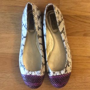 Jimmy chu snakeskin flats